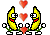 Bananen animiertes Smiley