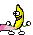 Bananen animiertes Smiley